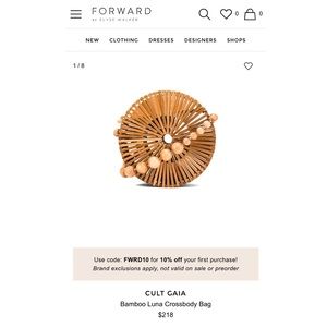 Brand new CULT GAIA Bamboo Luna Crossbody Bag